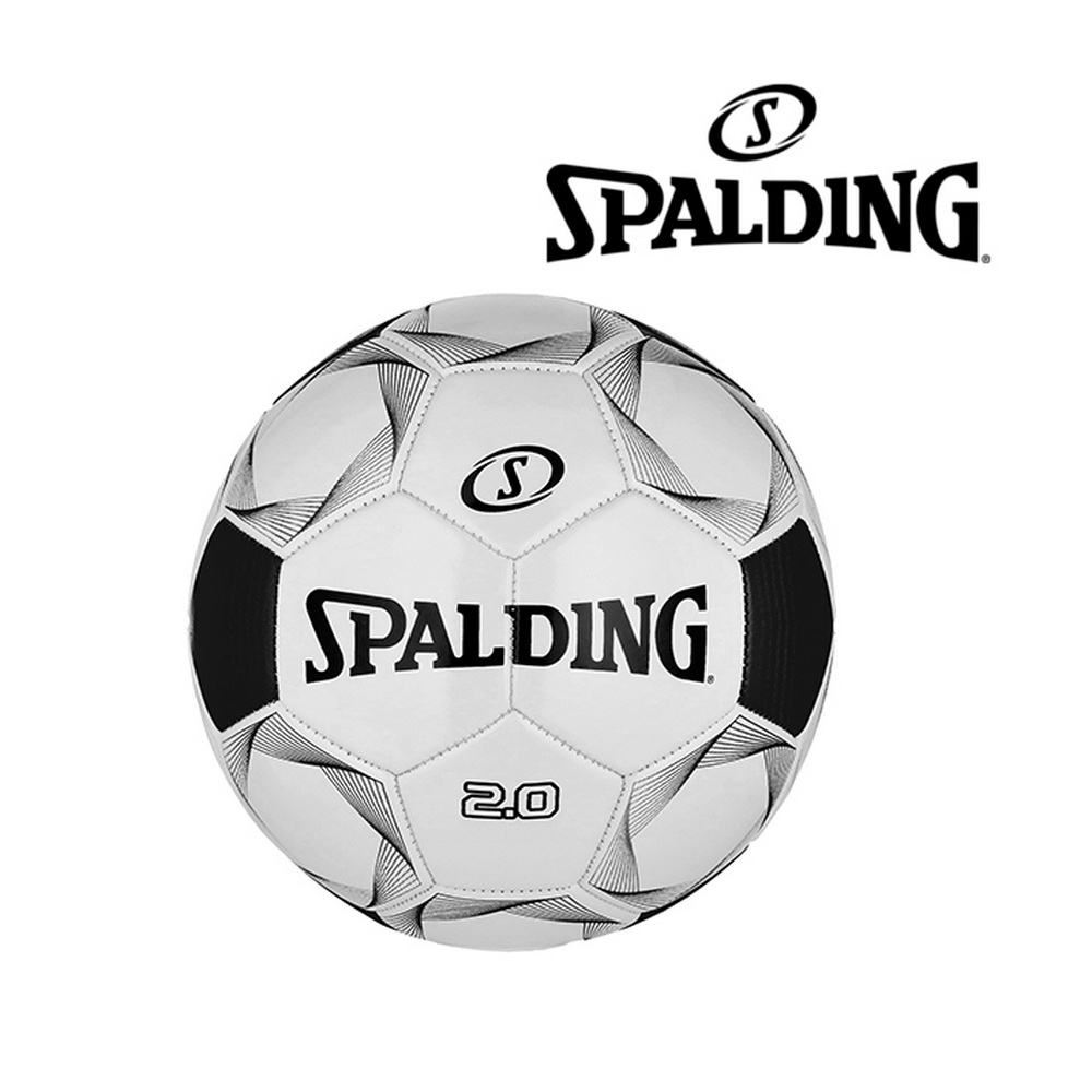 PELOTA FUTBOL SPALDING BLANCA/NEGRA